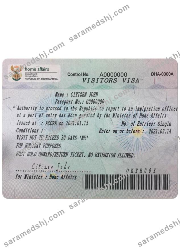 South Africa visa